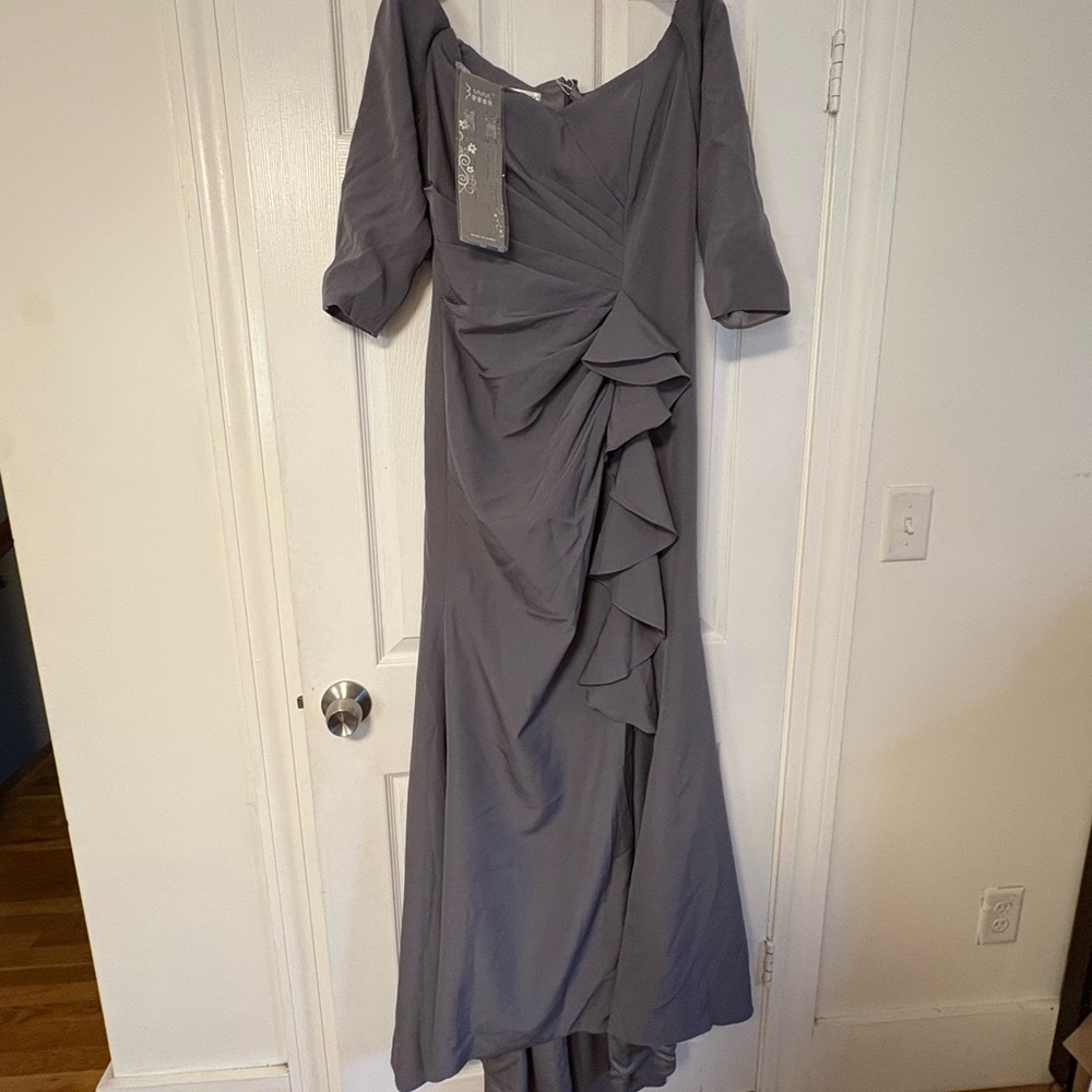 Sophisticated Gray Wedding Dress